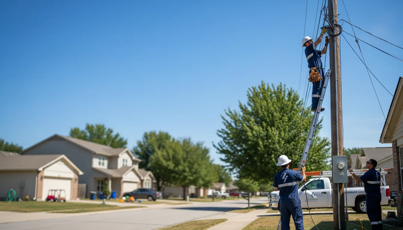 Residential electrician providing installation services in Merna, NE
